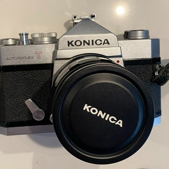 Konica Autoreflex T3 35mm SLR Film Camera, 2 Lenses And Case - Picture 9 of 9